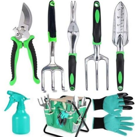 Ensemble d'outils de jardin de 8 pièces, pelle de jardin en alliage d'aluminium pour planter des fleurs et des légumes, des plantes en pot (1/5)