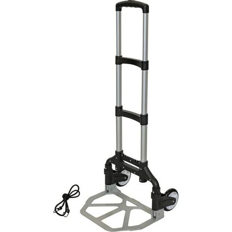 Carro portátil plegable con mango telescópico (capacidad de carga 70kg)