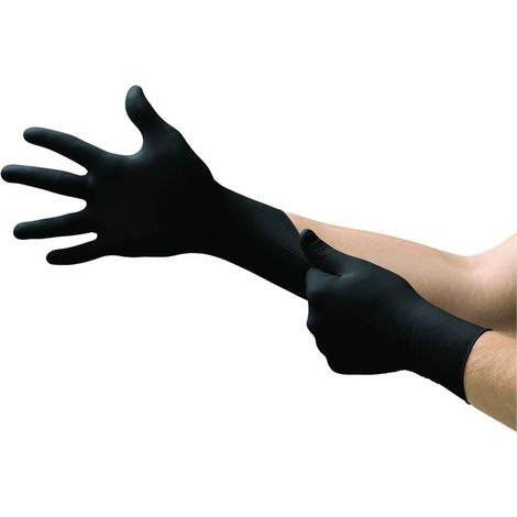 Gants jetables en nitrile, sans latex et sans poudre – Usage unique, contact alimentaire – Protection médicale et industrielle – Taille XL – Paquet de 100 (1/3)