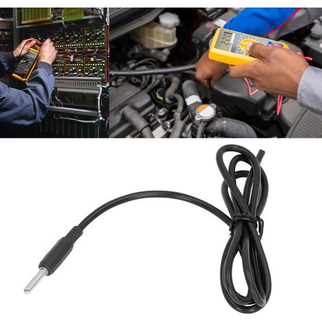 Testkabel mit 4-mm-Bananensteckern (Stecker-Stecker), schwarz (J.70004) (1/5)
