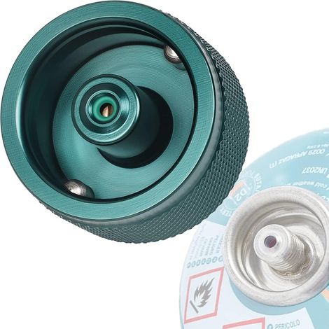 Adaptateur pour Réchaud à Gaz avec Système Easy Clic Plus Adaptateur pour Passer Raccord à Baïonnette CV à Raccord de Type MSF-1a ou à Un Raccord de Soupape Lindal (Type Vanne Lindal) (1/5)