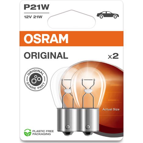 Paquete electrónico original Osram P21W (1/2)