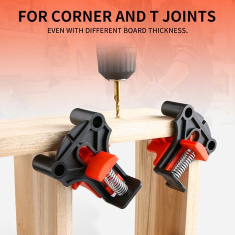 Outil de fixation à angle droit pour le travail du bois, pince à poinçonner à 90°, kit de fixation pour cadre photo (1/5)