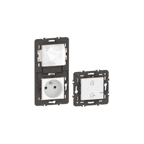 Legrand – Pack de démarrage connecté Céliane With Netatmo – Prise de courant complète – Commande sans fil – Blanc