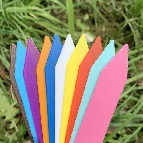 étiquettes en plastique imperméables pour plantes de jardin, 100 pièces, marqueurs de plateau pour pépinière, bricolage, outils de décoration de jardin, jardinière, étiquettes d&39atterrissage (1/3)