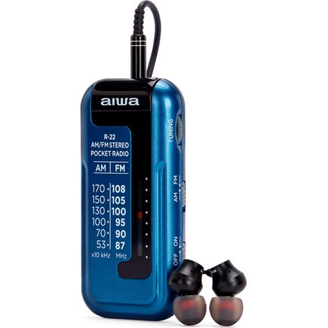 R-22BL radio Personal Analógica Azul