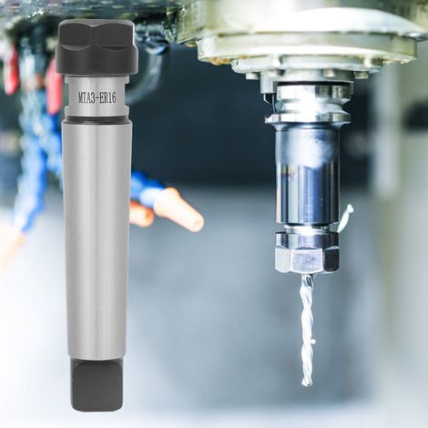 Porte-pince à cône Morse MTA3, porte-pince en acier au carbone pour fraiseuse et tour CNC, pièces M12MTA3-ER16 (1/5)