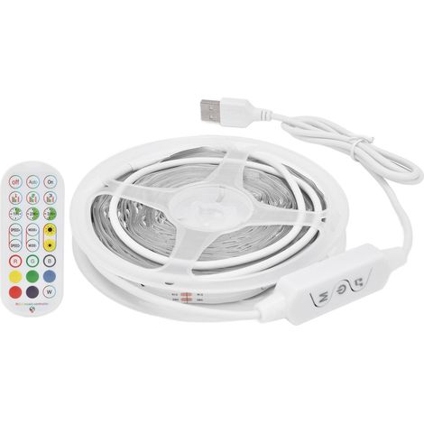 m RGB-Streifenleuchten, USB 5 V, farbenfrohe Musik-Synchronisation, Sprachsteuerung, Bluetooth-App-Fernbedienung (1/5)