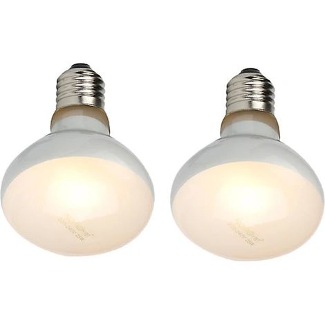 Lot de 2 lampes chauffantes UVB pour reptiles et amphibiens : chaleur intense similaire à celle du soleil. (1/5)