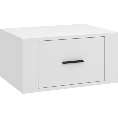 Maison Exclusive - Wand-Nachttisch Weiß 50x36x25 cm