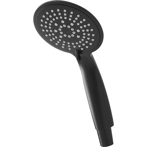 Doccino nero opaco 5 getti universale in ABS anticalcare (1/2)