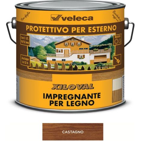 IMPREGNANTE PROTETTIVO XILOVAL  2.5LT CASTAGNO