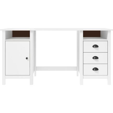 Maison Exclusive - Credenza Hill Bianca 150x50x74 cm in Legno Massello di Pino