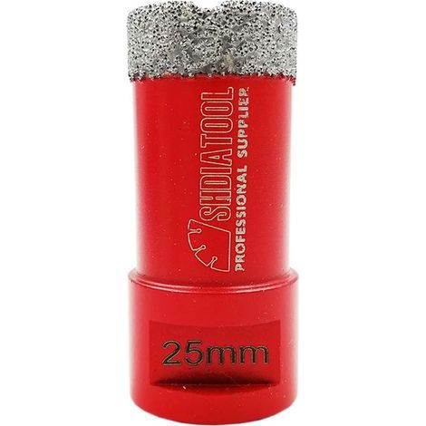Forets Diamant 25mm Trépans de Forage avec Filetage M14 pour Perçage à sec en Porcelaine Carrelage Granit Marbre (1/5)