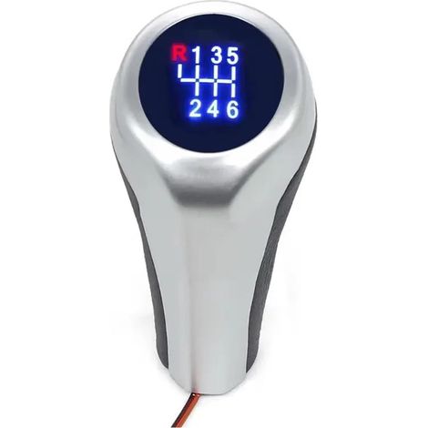 Pommeau de levier de vitesse 5/6 vitesses pour transmission manuelle, compatible avec BMW E46, E90, E91, E92, X1, X3, X5 (6 vitesses) (1/4)