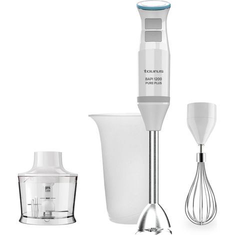 Taurus BAPI 1200 Pure Plus Stabmixer Weiß und Grau