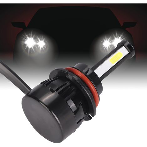 Lot de 2 Ampoules LED G20 9007 80W Blanc Lumineux, Feux de Croisement Auto, Intégré, Éclairage 4 Faces (1/3)