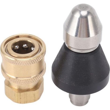 Buse De Nettoyage - Acier Inoxydable - Filetage G1/4 Et Adaptateur G3/8 - 6,2 X 3 Cm - 1 Pièce (1/5)