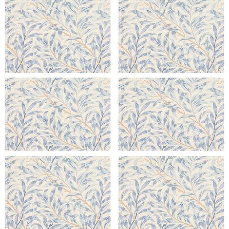 Pimpernel Branche d'osier Bleu Lot de 6 Sets de Table - Pimpernel Branche d'osier Bleu Lot de 6 Sets de Table (1/5)