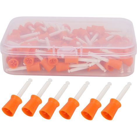 100 pièces Brosses de Polissage Dentaire Prophy Cup pour Nettoyage Professionnel (1/5)