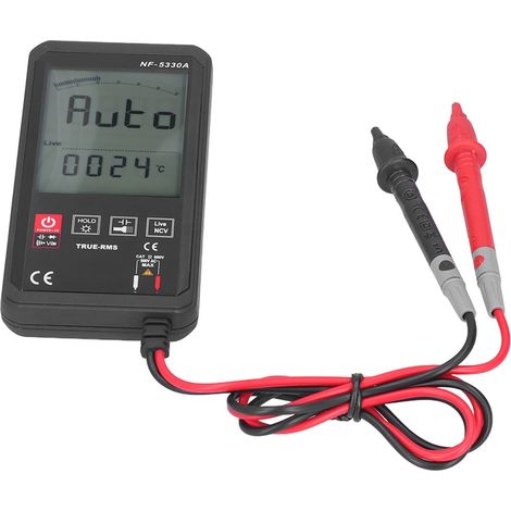 Multimètre numérique double mode avec grand écran, sonde sensible et lampe torche intégrée NF-5330A (1/5)