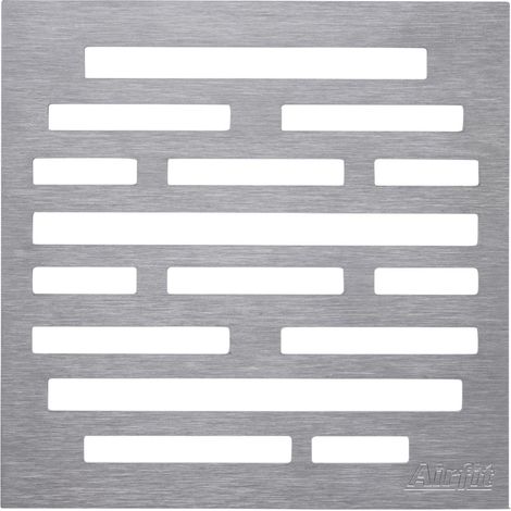 airfit Design Edelstahlrost "Rechtecke" 2mm gebürstet, aufliegend, für 60202BA