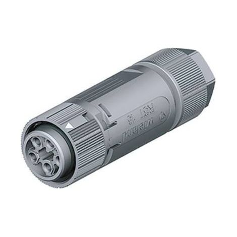 Wieland  46.051.4553.1 Connettore circolare Giunto dritto Serie (connettore circolare): RST® MINI Tot poli: 4 + PE 1 pz.