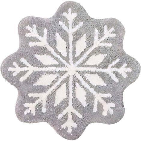 Tapis de sol, moquettes, antidérapants, lavables, paillassons, à motifs de flocons de neige, thème de Noël, adaptés à une utilisation intérieure et extérieure, au quotidien comme pour les fêtes (1/5)