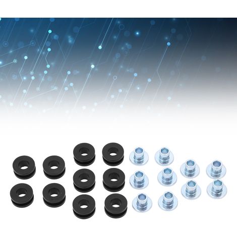 Set mit 10 Gummipads zur Befestigung von Motorradverkleidungskabeln für Honda, Yamaha, Suzuki und Kawasaki (Verkauf in 10er-Packs) (02183) (1/5)