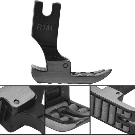 Pied à rouleau plat R141 pour machine à coudre avec 12 rouleaux, accessoire de couture (1/5)
