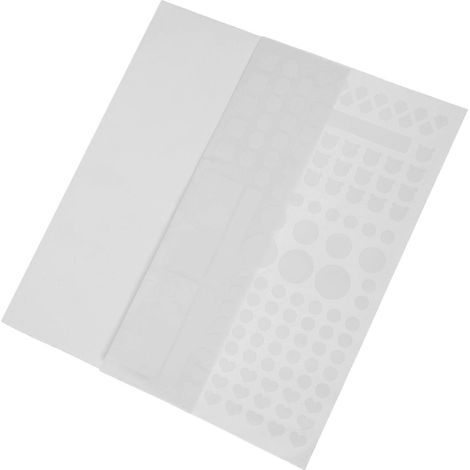 Feuilles de papier autocollantes blanches bloquant la lumière LED, compatibles avec les appareils ménagers (2 feuilles) (1/5)