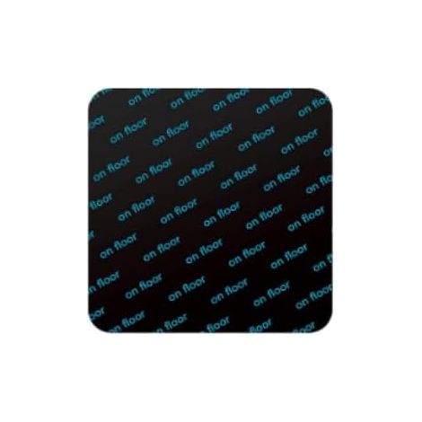 12 adhesivos antideslizantes para alfombras, 10 x 10 cm, reutilizables y lavables para suelos de madera y mármol (negro).