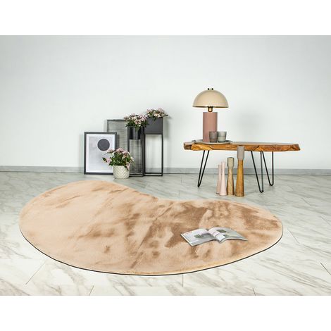 Joy - tapis organique - fausse fourrure - crème - crème (1/5)