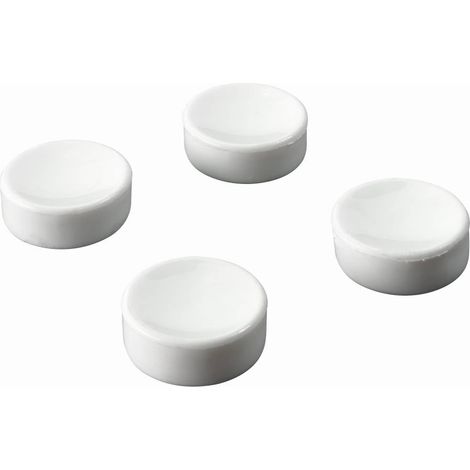 Hettich Pinnwandmagnet 11 x 25 mm weiß - 4 Stück Magnettafel & Pinnwand