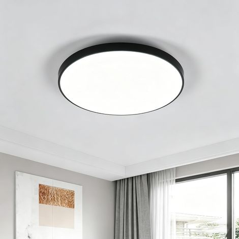 Plafonnier LED Salle de Bain Rond, 24W 6500K Blanc froid Moderne (1/5)