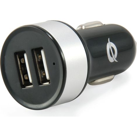 CONCEPTRONIC KFZ-Ladegerät 2Port 10W,2xUSB-A sw