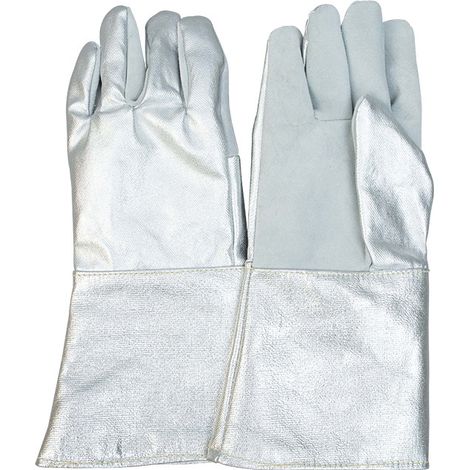 Gants Fonderie – Kevlar Aluminisé – 38cm – Résistants 1000°C – Cuisine/BBQ – Protection – Femmes (1/5)