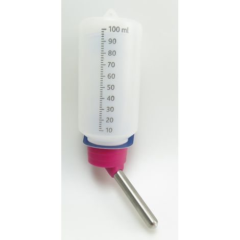 Biberon de 100 ml en plastique pour Hamsters, gerbilles coloris aléatoires - animallparadise (1/4)