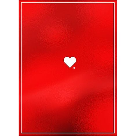 Tarjeta B6 de San Valentín con corazón y punto