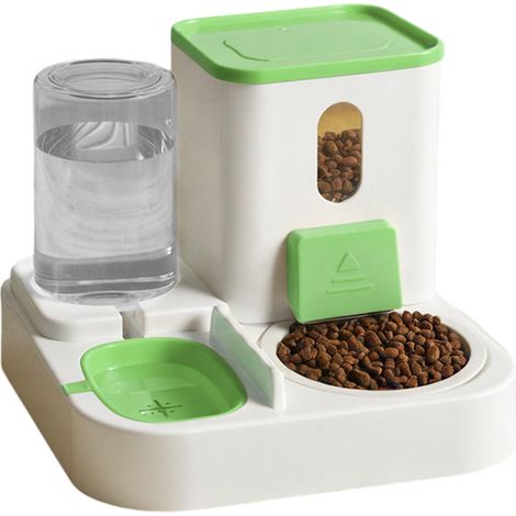 Distributeur Automatique Nourriture Et Eau - Système Gravité - Pour Chats Et Petits Chiens - PP - 1 Pièce (1/5)