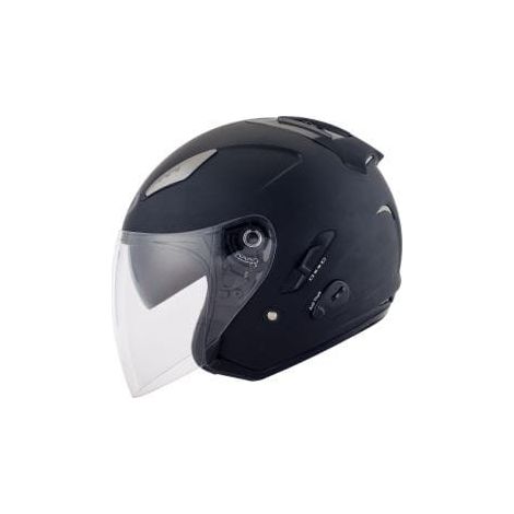 KYT HELLCAT Motorradhelm, Mattschwarz, Größe M