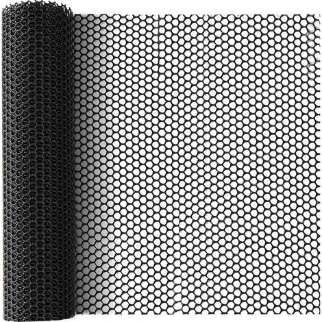 Malla de plástico negro, 5 m x 40 cm, malla protectora multiusos para árboles, gatos, perros, conejos y plantas.