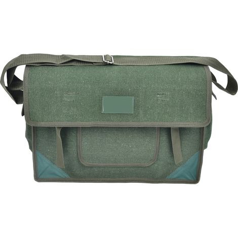 Große, vielseitig einsetzbare Werkzeugtasche aus dickem Segeltuch, ideal für Elektriker, Schreiner und Heimwerker. (1/5)