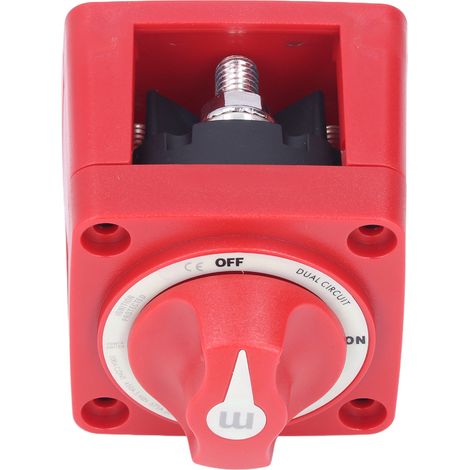 Interrupteur rotatif de batterie 300A, double circuit, 4 fils, avec protection contre l'inflammation, détachable, étanche IP66, convient aux yachts et aux camping-cars. (1/5)