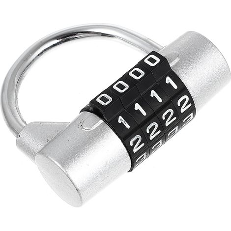 Cadenas à Code Chiffres Alliage de Zinc Verrou et Léger pour Armoires Casier et Boîtes aux Lettres Serrure Antivol Utilitaire Facile à Utiliser (1/5)