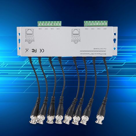 Adaptateur BNC Mâle vers RJ45 pour Caméra de Sécurité CCTV HD 8 Canaux (1/5)