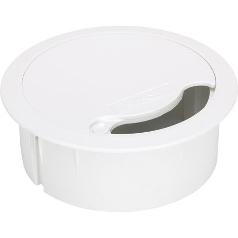 Weiße Bodenkabelsteckdose SIMON 52055000-030