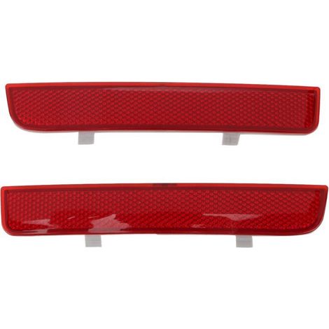 LR006349 Resistente agli urti, allo sbiadimento, vestibilità perfetta, antigraffio, migliora la visibilità. Catarifrangente per paraurti posteriore A-Crezuo