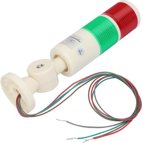 24V DC LED-Warnleuchte für Maschinen, kontinuierliches Lichtsignal zur Anzeige und Warnung. (1/5)