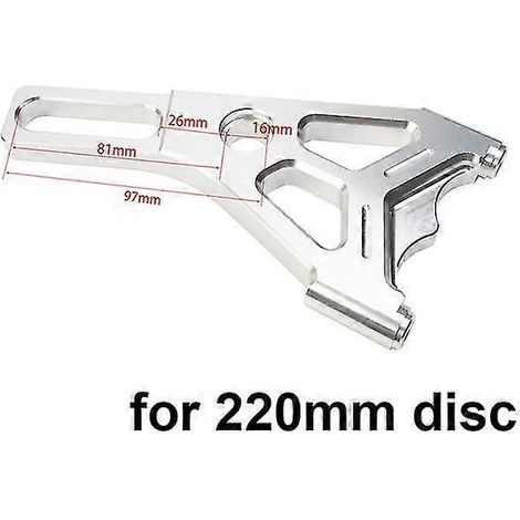 Disque de frein 220 mm, étrier 3 trous, étrier de frein RPM 4 pistons, fixation radiale pour Yamaha Aerox Nitro BWS 100 Jog 50 Ebike - Support en Y (1/5)